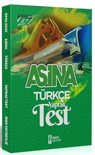 SÜPER FİYAT - İsem 2023 KPSS Türkçe Aşina Yaprak Test İsem Yayınları