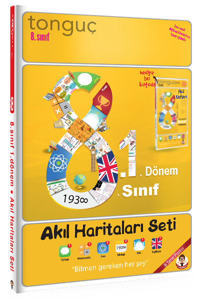 Tonguç 8. Sınıf 1. Dönem 8.1 Akıl Haritaları Seti Tonguç Akademi