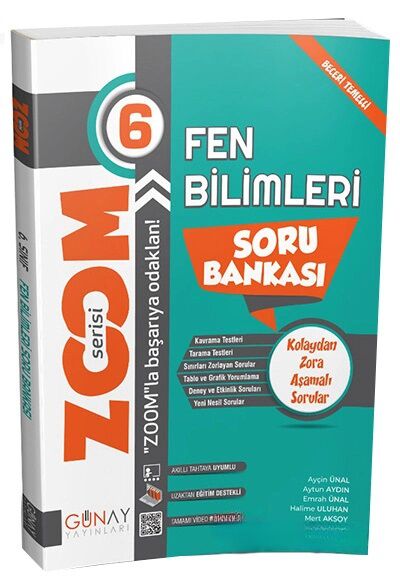 Günay 6. Sınıf Fen Bilimleri Zoom Soru Bankası Günay Yayınları