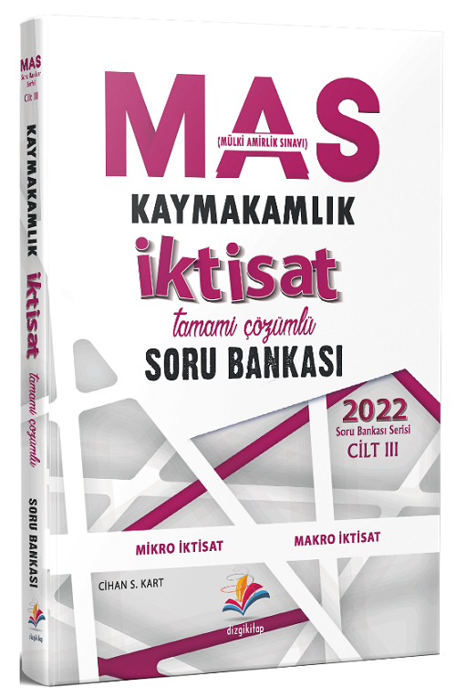 Dizgi Kitap 2022 MAS Kaymakamlık İktisat Soru Bankası Çözümlü Dizgi Kitap Yayınları