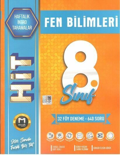 Mozaik 8. Sınıf Fen Bilimleri İntro Hit 32 Deneme Mozaik Yayınları