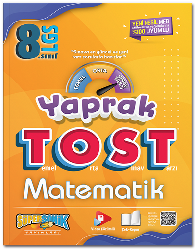 Süpersonik 8. Sınıf LGS Matematik Yaprak TOST Süpersonik Yayınları