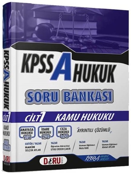 Doru KPSS A Grubu Kamu Hukuku Soru Bankası Çözümlü Doru Yayıncılık