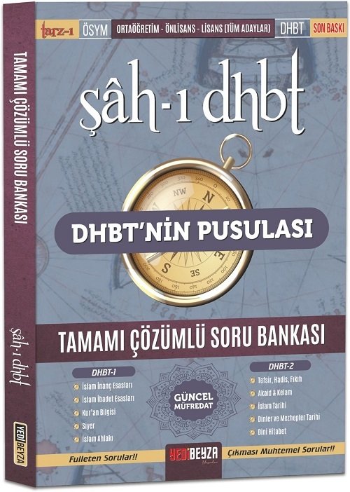 Yedibeyza DHBT nin Pusulası Şah-ı DHBT Soru Bankası Çözümlü Yedibeyza Yayınları