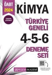 Pegem 2024 ÖABT Kimya Öğretmenliği Türkiye Geneli 3 Deneme (4-5-6) Pegem Akademi Yayınları