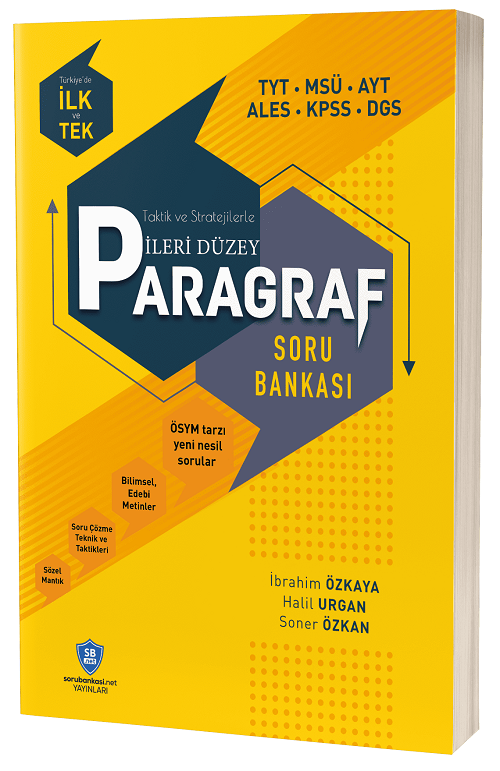 Sorubankası.net TYT AYT MSÜ ALES KPSS DGS İleri Düzey Paragraf Soru Bankası Sorubankası.net Yayınları