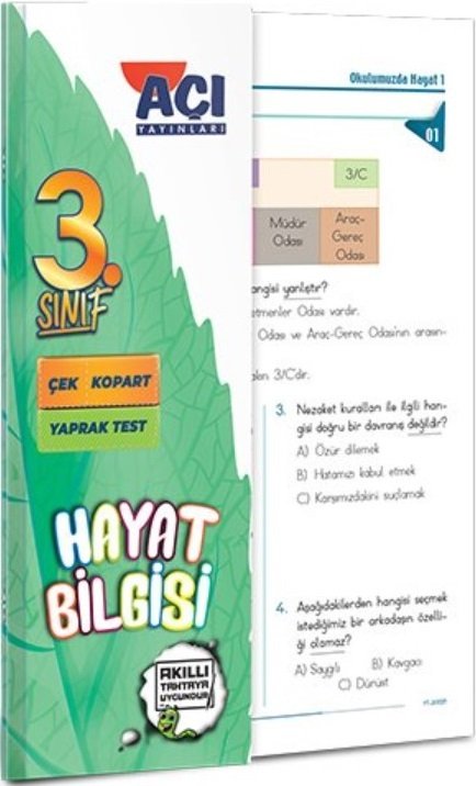 Açı Yayınları 3. Sınıf Hayat Bilgisi Yaprak Test Açı Yayınları