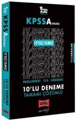 Yargı 2022 KPSS A Grubu 10 suz Olmaz 10 Deneme Çözümlü Yargı Yayınları