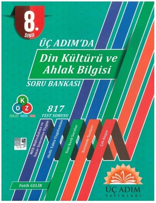 Üç Adım 8. Sınıf Üç Adımda Din Kültürü ve Ahlak Bilgisi Soru Bankası Üç Adım Yayınları