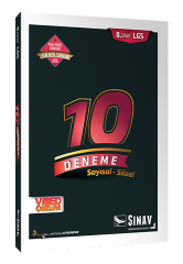 Sınav 8. Sınıf LGS 10 Deneme Sayısal Sözel Video Çözümlü Sınavı Sınav Yayınları