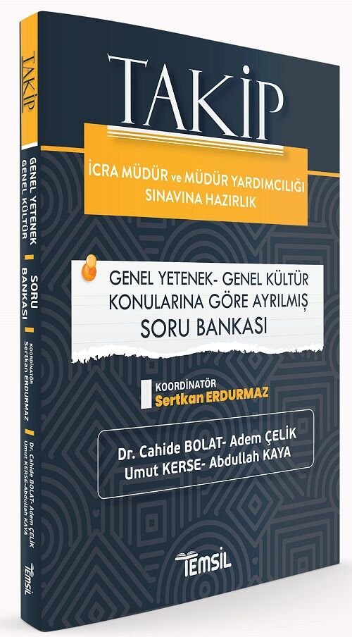 Temsil İcra Müdür ve Yardımcılığı Genel Yetenek Genel Kültür TAKİP Soru Bankası Temsil Yayınları