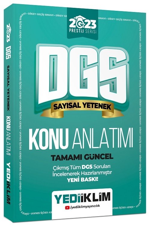 Yediiklim 2023 DGS Prestij Sayısal Yetenek Konu Anlatımı Yediiklim Yayınları