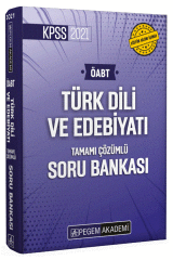 Pegem 2021 ÖABT Türk Dili ve Edebiyatı Soru Bankası Çözümlü Pegem Akademi Yayınları