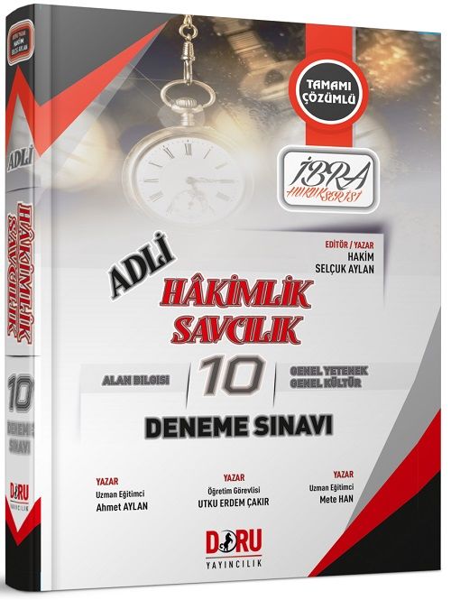 Doru Adli Hakimlik ve Savcılık İBRA 10 Deneme Çözümlü Doru Yayıncılık