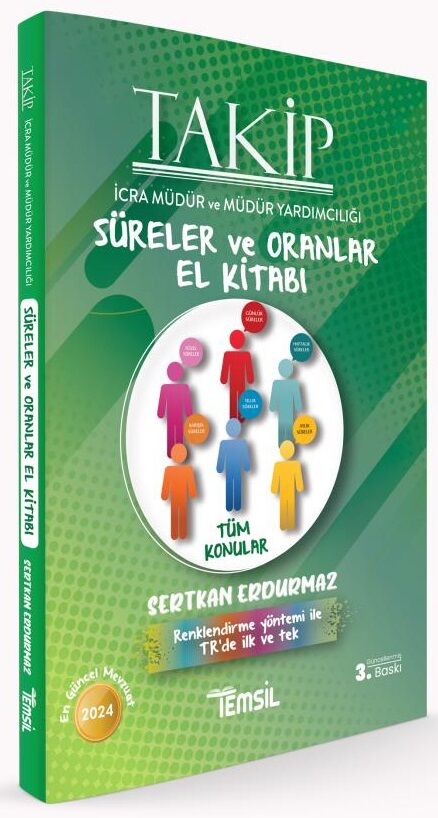 Temsil 2024 İcra Müdürlüğü ve Yardımcılığı TAKİP Süreler ve Oranlar Konu Anlatımı El Kitabı 3. Baskı Temsil Yayınları