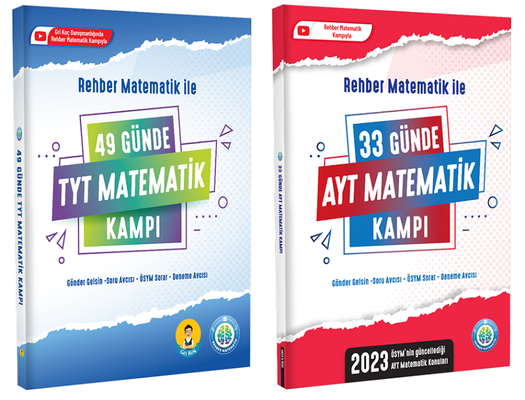 Rehber Matematik 2023 YKS TYT AYT 49+33 Günde Matematik Kampı Rehber Matematik