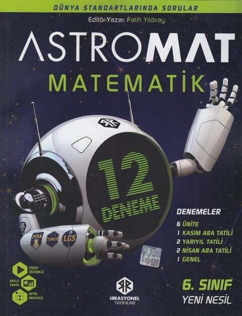 İrrasyonel 6. Sınıf Astromat Matematik 12 Deneme İrrasyonel Yayınları