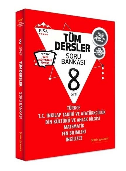 Tercih Akademi 8. Sınıf Tüm Dersler Soru Bankaı Tercih Akademi Yayınları