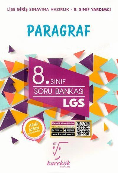 Karekök 8. Sınıf LGS Paragraf Soru Bankası Karekök Yayınları