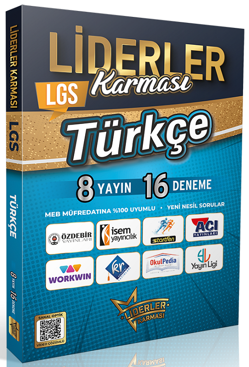 Liderler Karması 8. Sınıf LGS Türkçe 8 Yayın 16 Deneme Video Çözümlü Liderler Karması