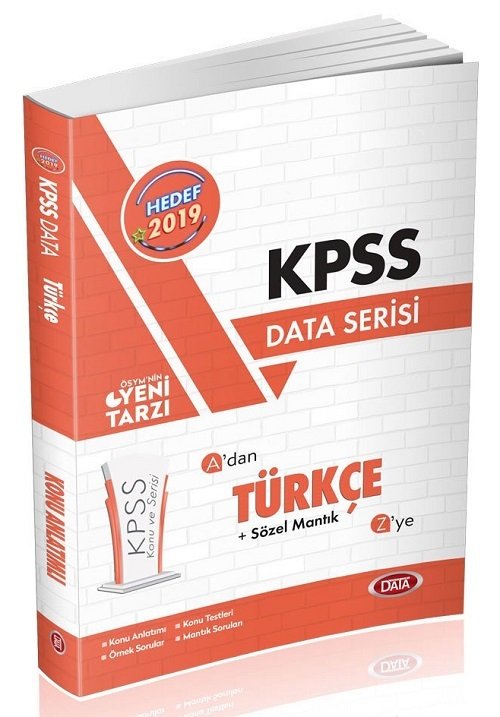 Data 2019 KPSS Türkçe Konu Anlatımlı Data Yayınları