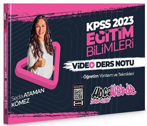 HocaWebde 2023 KPSS Eğitim Bilimleri Öğretim Yöntem ve Teknikleri Video Ders Notu - Seda Ataman Kömez HocaWebde Yayınları