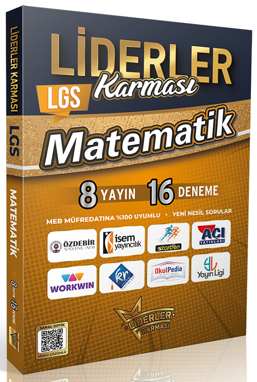 Liderler Karması 8. Sınıf LGS Matematik 8 Yayın 16 Deneme Video Çözümlü Liderler Karması