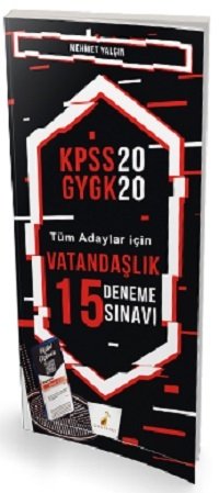 SÜPER FİYAT - Pelikan 2020 KPSS Vatandaşlık 15 Deneme Dijital Çözümlü - Mehmet Yalçın Pelikan Yayınları