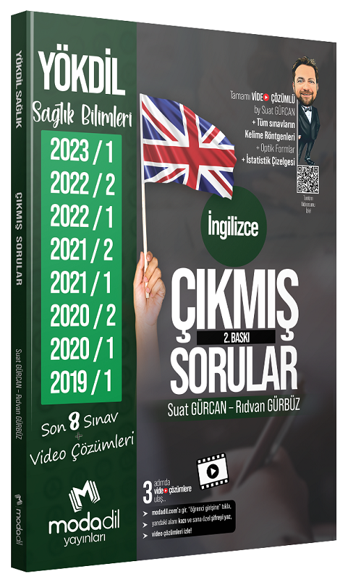 Modadil YÖKDİL Sağlık Bilimleri İngilizce Çıkmış Sorular - Suat Gürcan, Rıdvan Gürbüz Modadil Yayınları