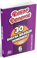 Startfen 6. Sınıf Sosyal Bilgiler Rekor 30 Deneme Startfen Yayınları