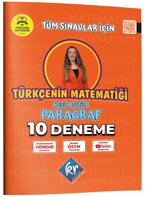 KR Akademi YKS MEB-AGS KPSS DGS ALES Türkçenin Matematiği Paragraf 10 Deneme - Gamze Özdin KR Akademi Yayınları