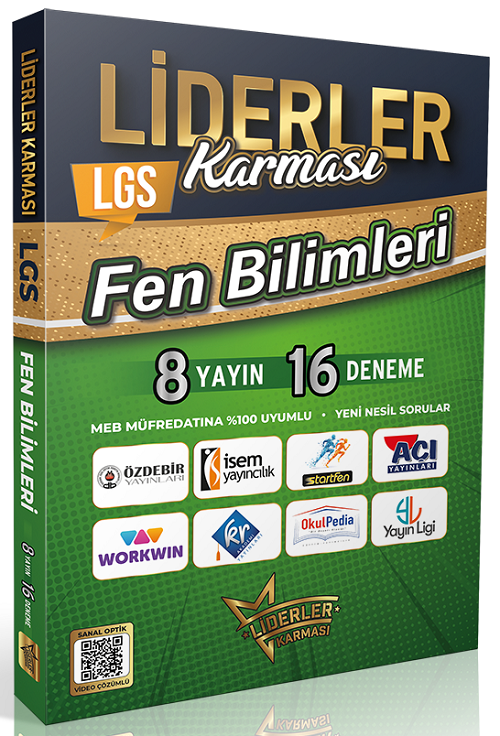 Liderler Karması 8. Sınıf LGS Fen Bilimleri 8 Yayın 16 Deneme Video Çözümlü Liderler Karması