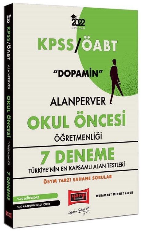 Yargı 2022 ÖABT Okul Öncesi Öğretmenliği Dopamin Alanperver 7 Deneme Yargı Yayınları