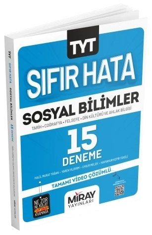 Miray YKS TYT Sosyal Bilimler Sıfır Hata 15 Deneme Miray Yayınları