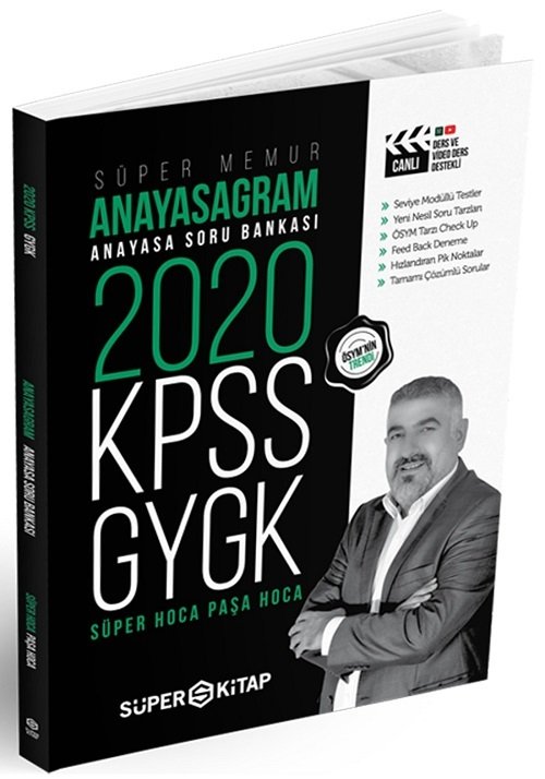 SÜPER FİYAT - Süper Kitap KPSS Anayasa Vatandaşlık Anayasagram Soru Bankası Çözümlü Süper Kitap Yayınları