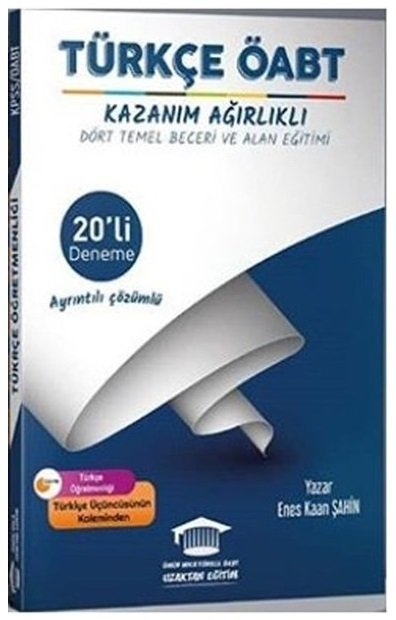 Ömür Güner ÖABT Türkçe Öğretmenliği Dört Temel Beceri ve Alan Eğitimi 20 Deneme Çözümlü - Enes Kaan Şahin Ömür Hoca Uzaktan Eğitim