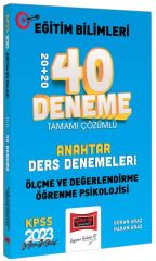 Yargı 2023 KPSS Eğitim Bilimleri Ölçme Değerlendirme, Öğrenme Psikolojisi Anahtar 40 Deneme Çözümlü Yargı Yayınları