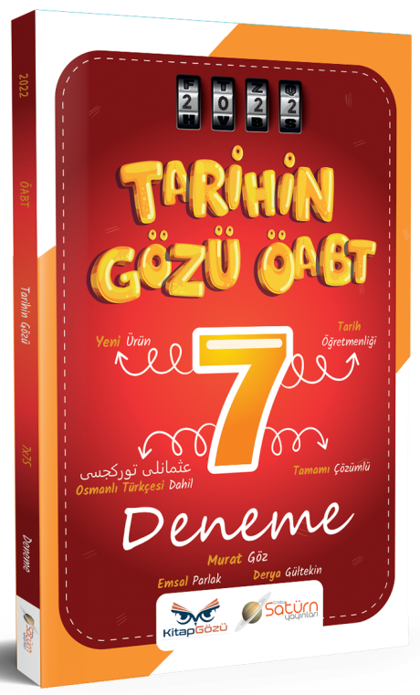 Kitap Gözü 2022 ÖABT Tarih Öğretmenliği Tarihin Gözü 7 Deneme Çözümlü - Murat Göz Kitap Gözü Yayınları