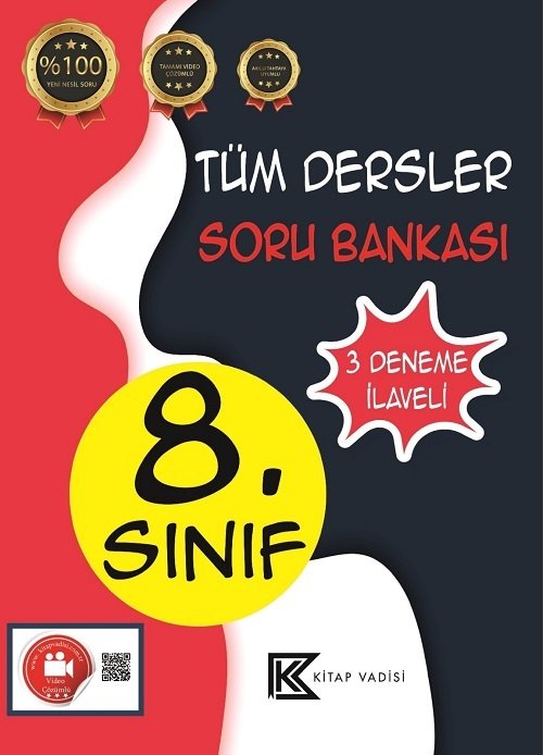 Kitap Vadisi 8. Sınıf Tüm Dersler Soru Bankası Video Çözümlü Kitap Vadisi Yayınları