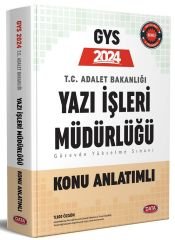 Data 2024 GYS Adalet Bakanlığı Yazı İşleri Müdürlüğü Konu Anlatımlı Görevde Yükselme Data Yayınları