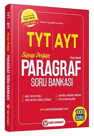 Veri Yayınları YKS TYT AYT Paragraf Soru Bankası - Savaş Doğan Veri Yayınları