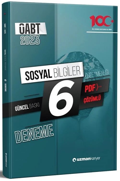 SÜPER FİYAT - Uzman Kariyer 2023 ÖABT Sosyal Bilgiler Öğretmenliği 6 Deneme Çözümlü Uzman Kariyer Yayınları