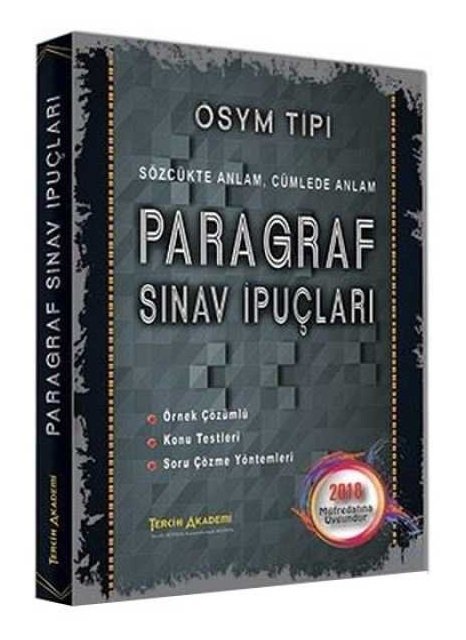 Tercih Akademi ÖSYM Tipi Paragraf Sınav İpuçları Tercih Akademi Yayınları