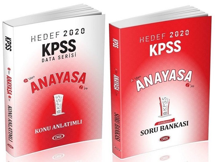 SÜPER FİYAT - Data 2020 KPSS Anayasa Vatandaşlık Konu Anlatımlı + Soru Bankası 2 li Set Data Yayınları