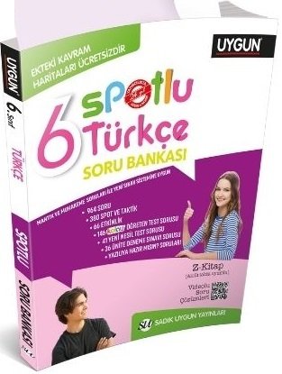 Sadık Uygun 6. Sınıf Türkçe Spotlu Soru Bankası Sadık Uygun Yayınları