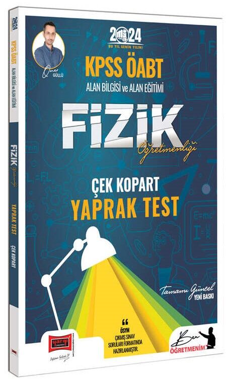 SÜPER FİYAT - Yargı 2024 ÖABT Fizik Öğretmenliği Yaprak Test Yargı Yayınları