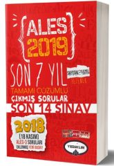 Yediiklim 2019 ALES Çıkmış Sorular Son 7 Yıl Son 14 Sınav Çözümlü Yediiklim Yayınları