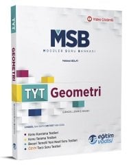 Eğitim Vadisi YKS TYT Geometri MSB Modüler Soru Bankası Video Çözümlü Eğitim Vadisi Yayınları