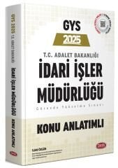 Data 2025 GYS Adalet Bakanlığı İdari İşler Müdürlüğü Konu Anlatımlı Görevde Yükselme Data Yayınları