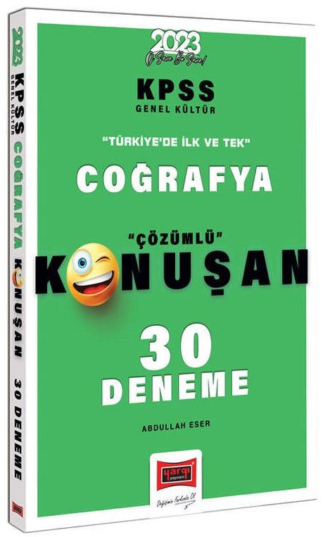 Yargı 2023 KPSS Coğrafya Konuşan 30 Deneme Çözümlü - Abdullah Eser Yargı Yayınları